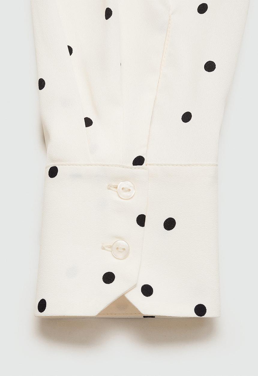 MANGO - Shirt basic - polka dot