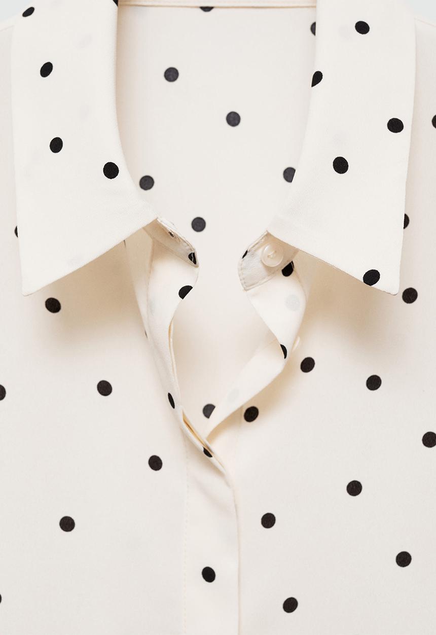 MANGO - Shirt basic - polka dot