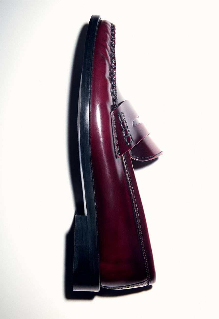 MANGO - Luisa loafer - dark red