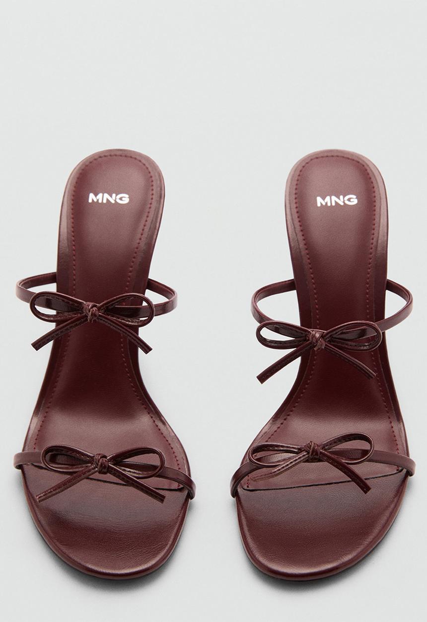 MANGO - Morla mule heel - dark red