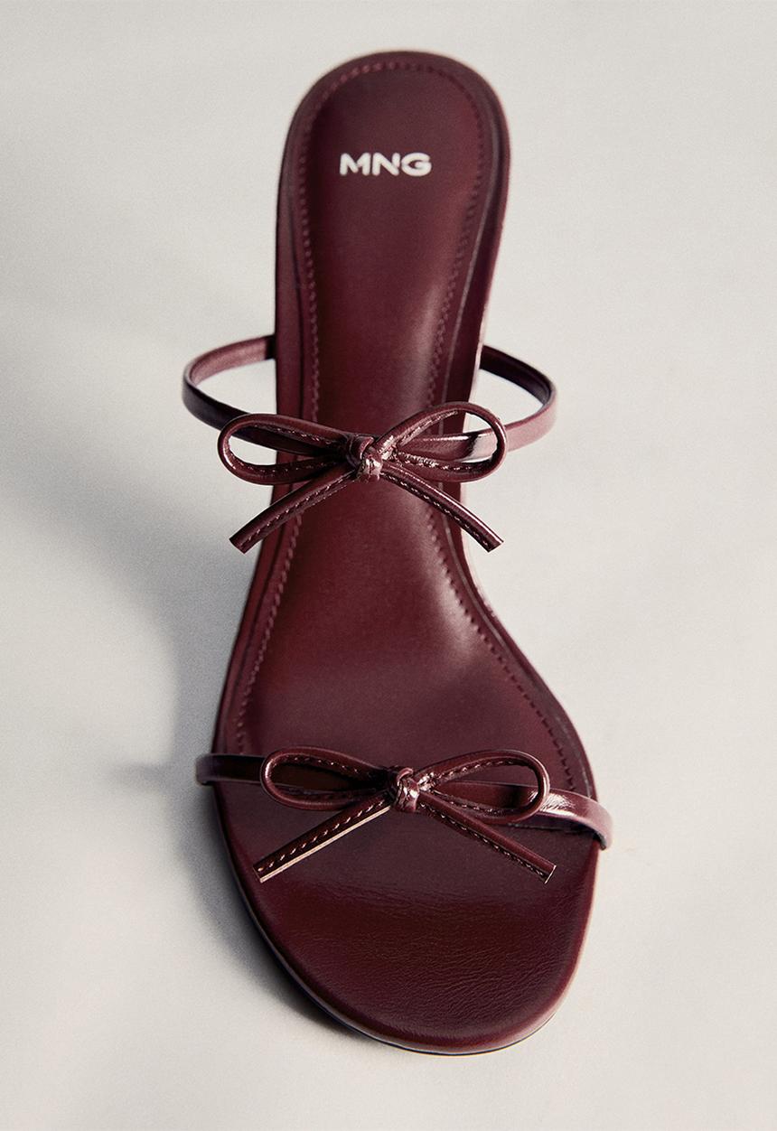 MANGO - Morla mule heel - dark red