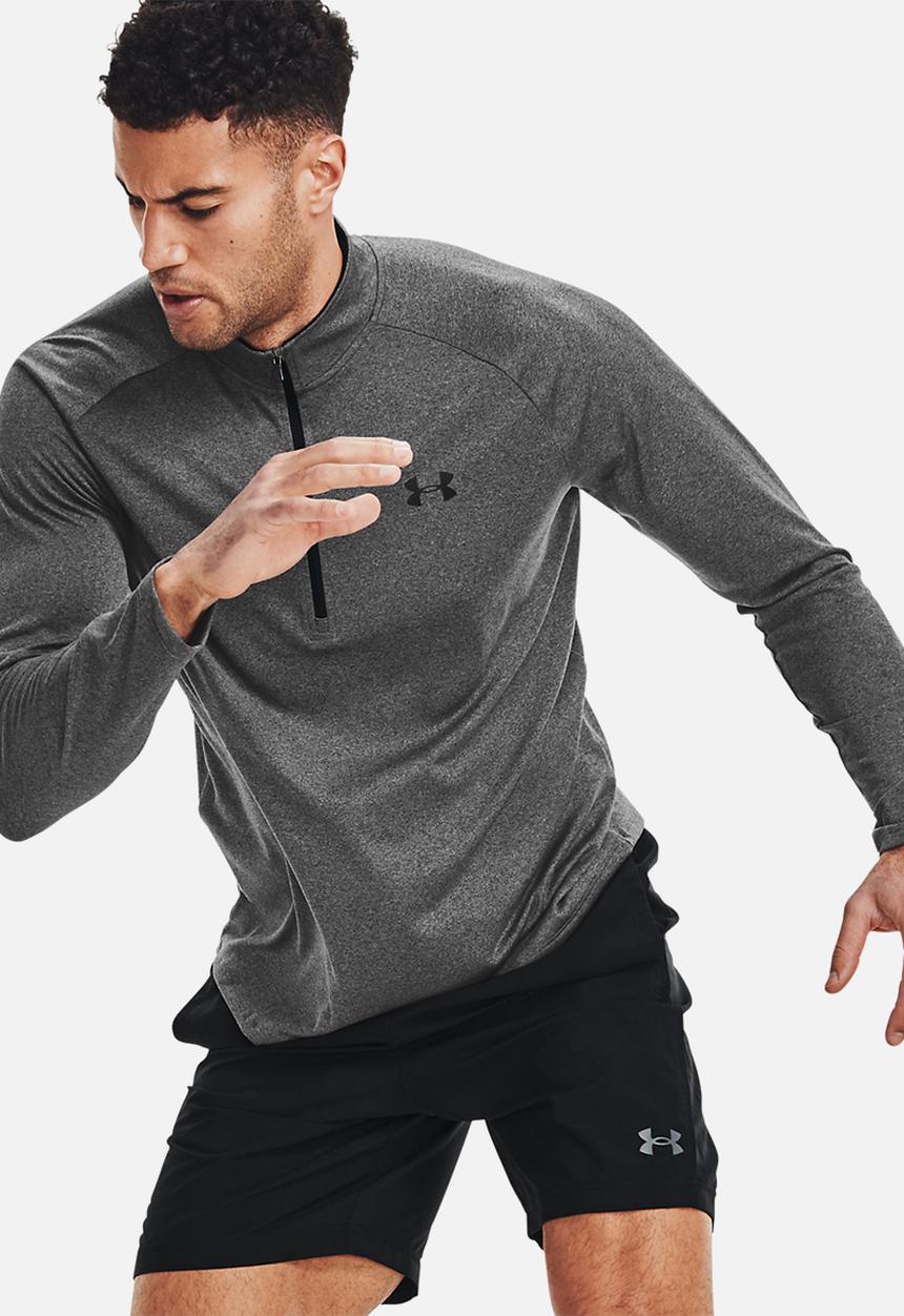 Under Armour - Ua tech 2.0 1/2 zip - carbon heather & black