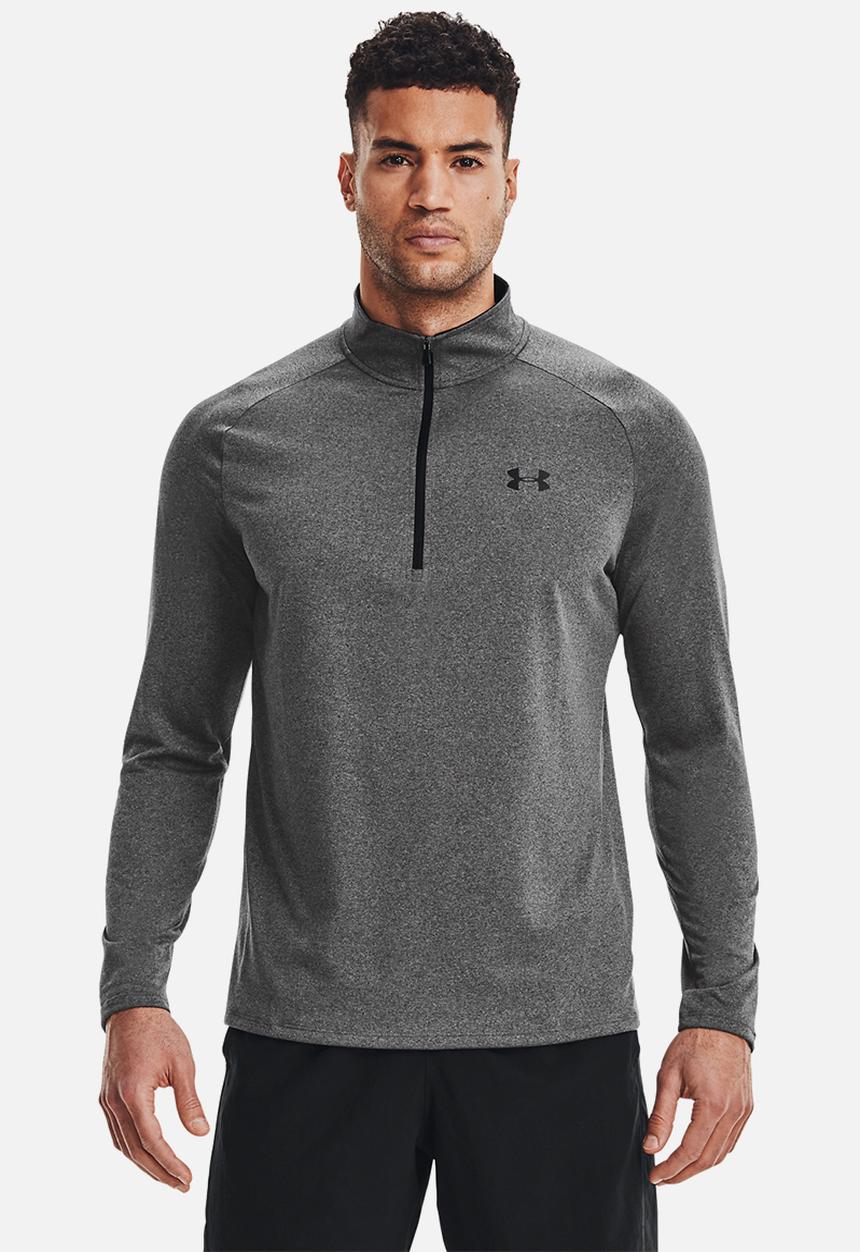 Under Armour - Ua tech 2.0 1/2 zip - carbon heather & black