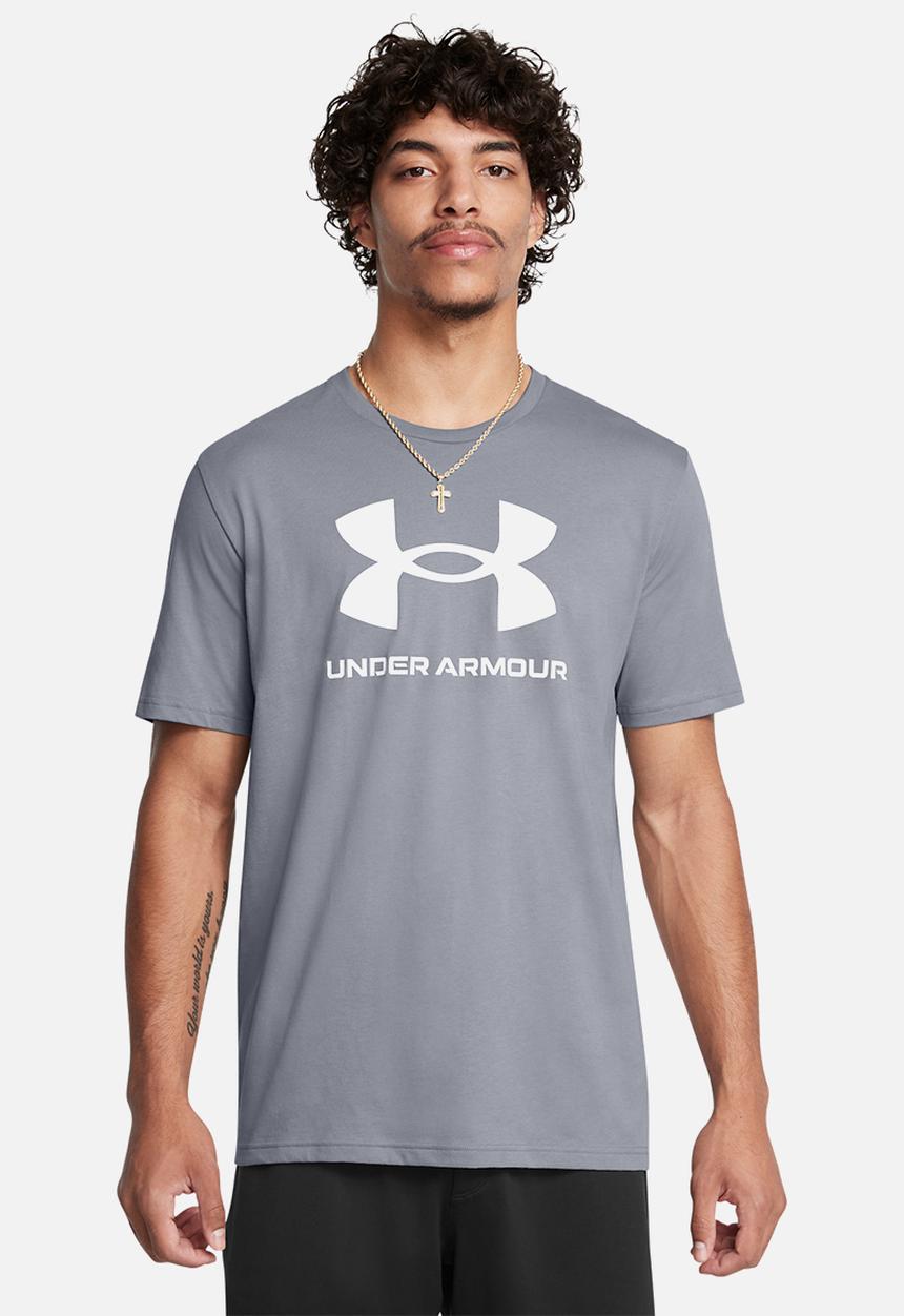 Under Armour - Ua sportstyle logo update ss - steel & white