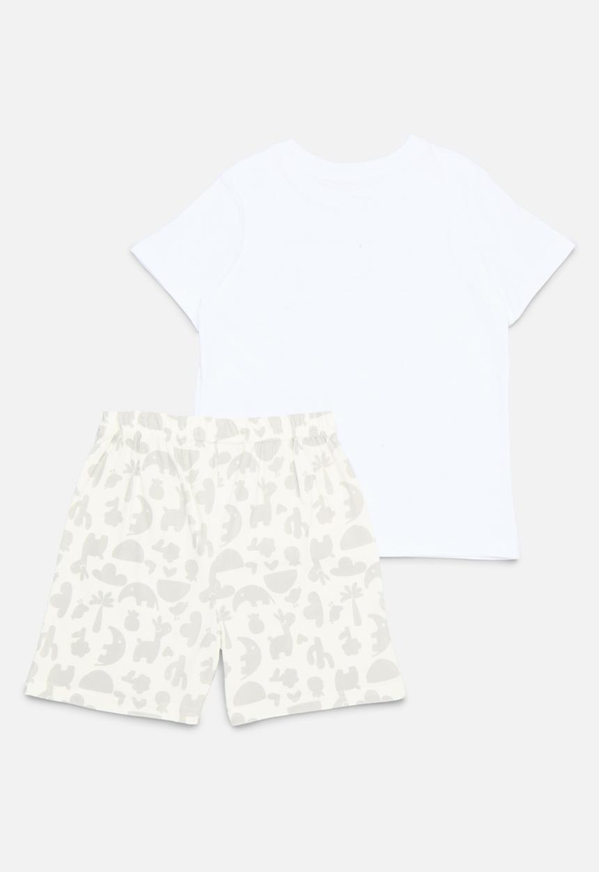 Pop Candy - Pj set-grey & white