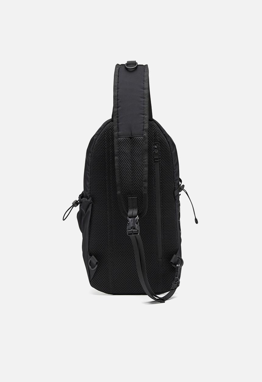 Drape Sling Bag Backpack - Black