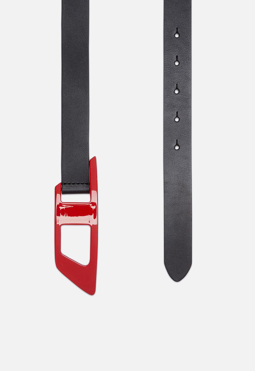 Diesel  - B-Dlogo Ii Belt - Black/Red