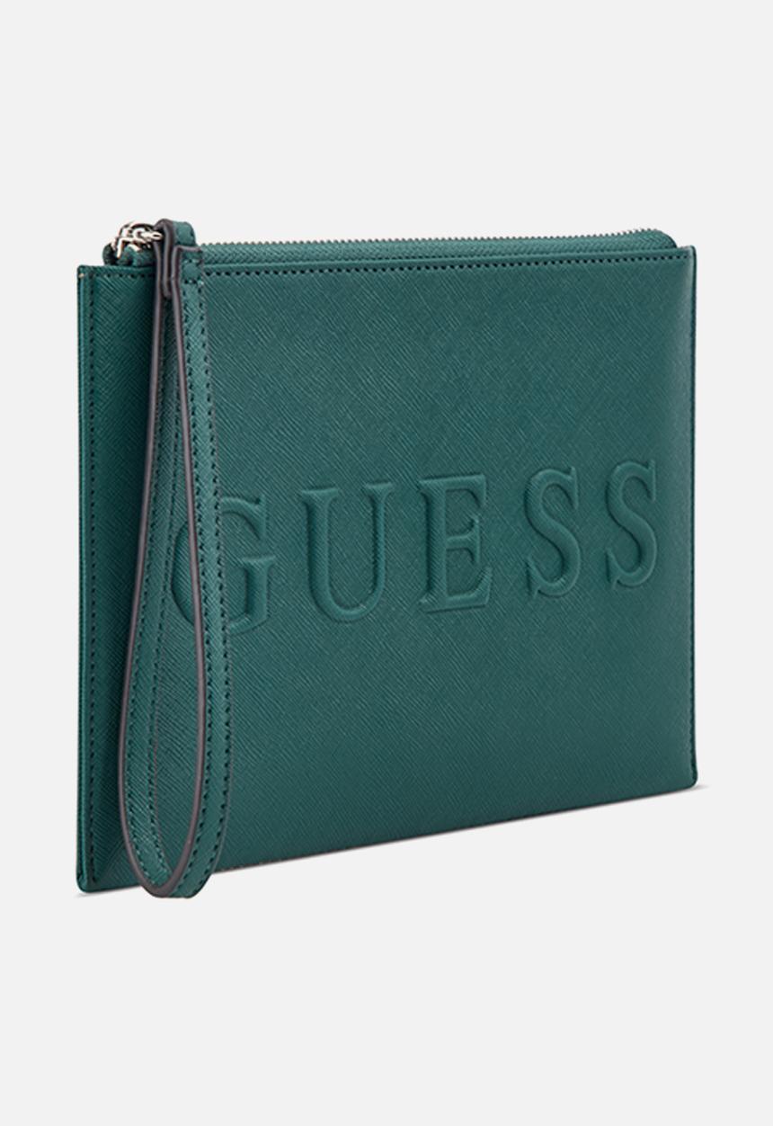 GUESS - Haddington wristlet - emerald