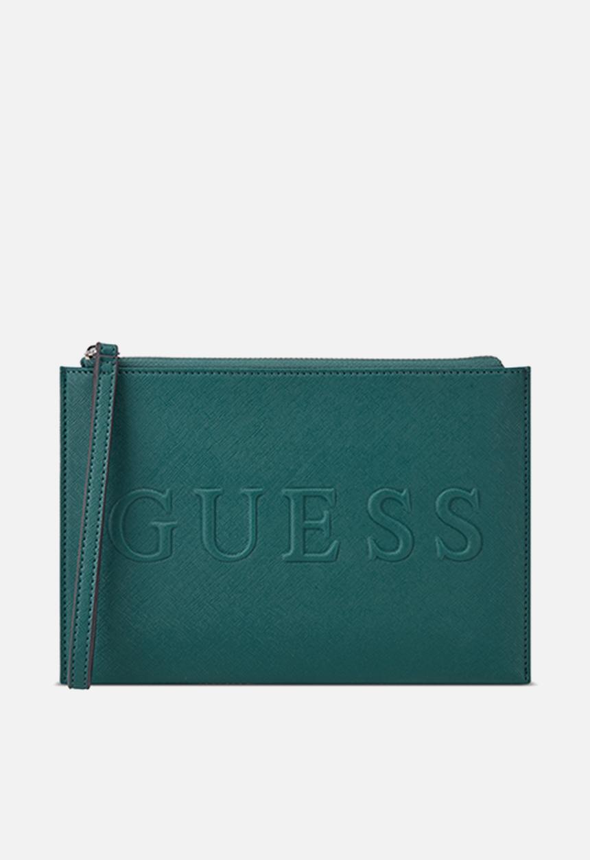 GUESS - Haddington wristlet - emerald