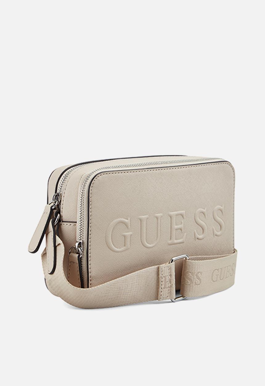 GUESS - Haddington mini dbl zip crsbdy - oat