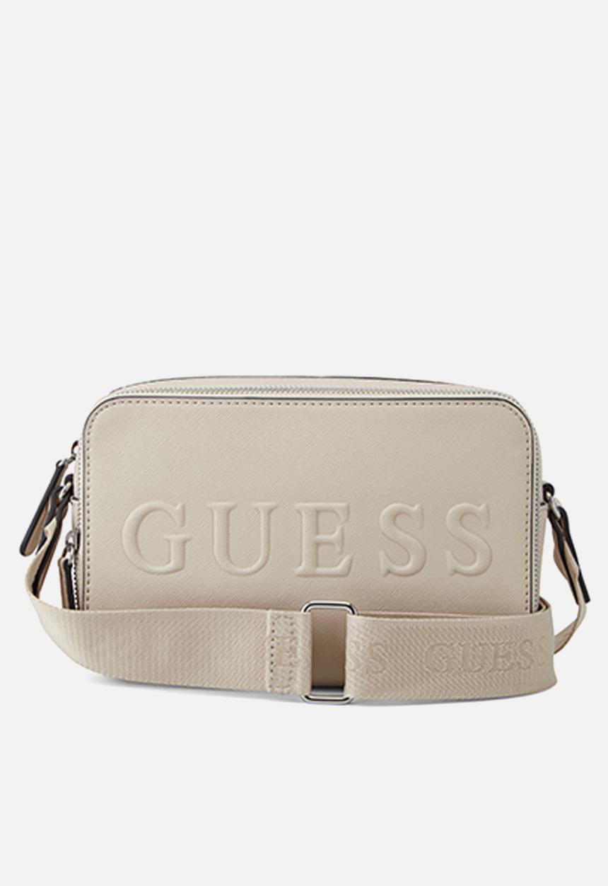 GUESS - Haddington mini dbl zip crsbdy - oat