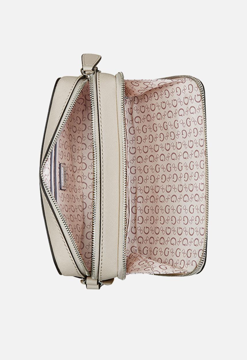 GUESS - Haddington mini dbl zip crsbdy - oat