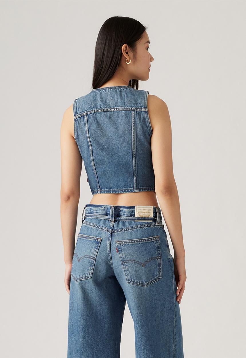 Levi’s® - Bella denim corset low fi prep vest trnsitnl - blue