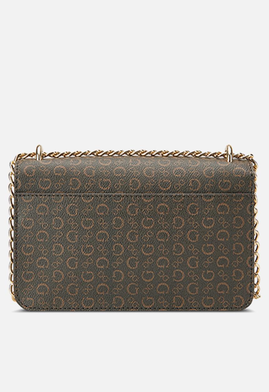 GUESS - Fiddlewood mini crossbody flap - natural