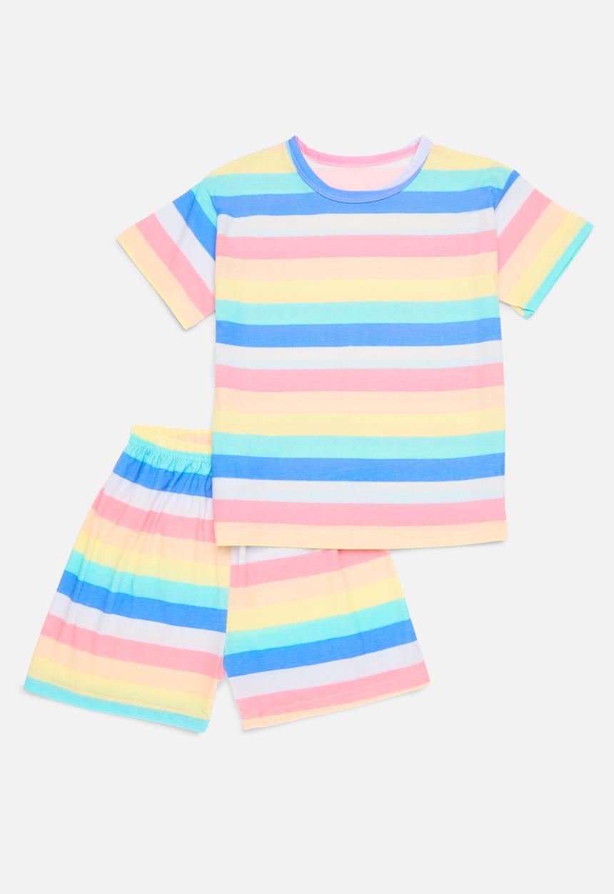 Pop Candy - Striped pj set-multi