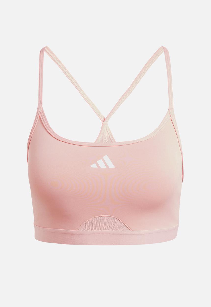 adidas Performance - Plus Aerct Ls Bra - Semi Pink Spark