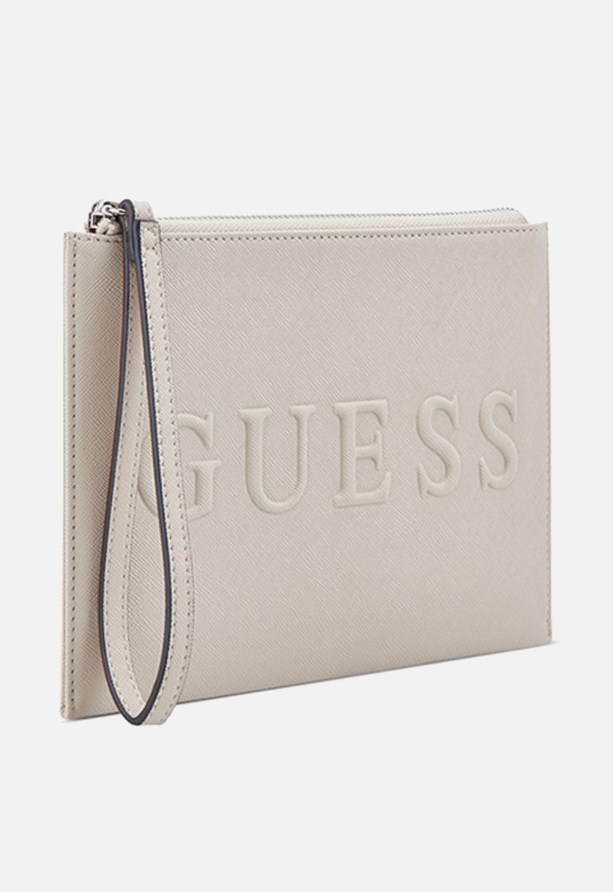 GUESS - Haddington slg wristlet - oat