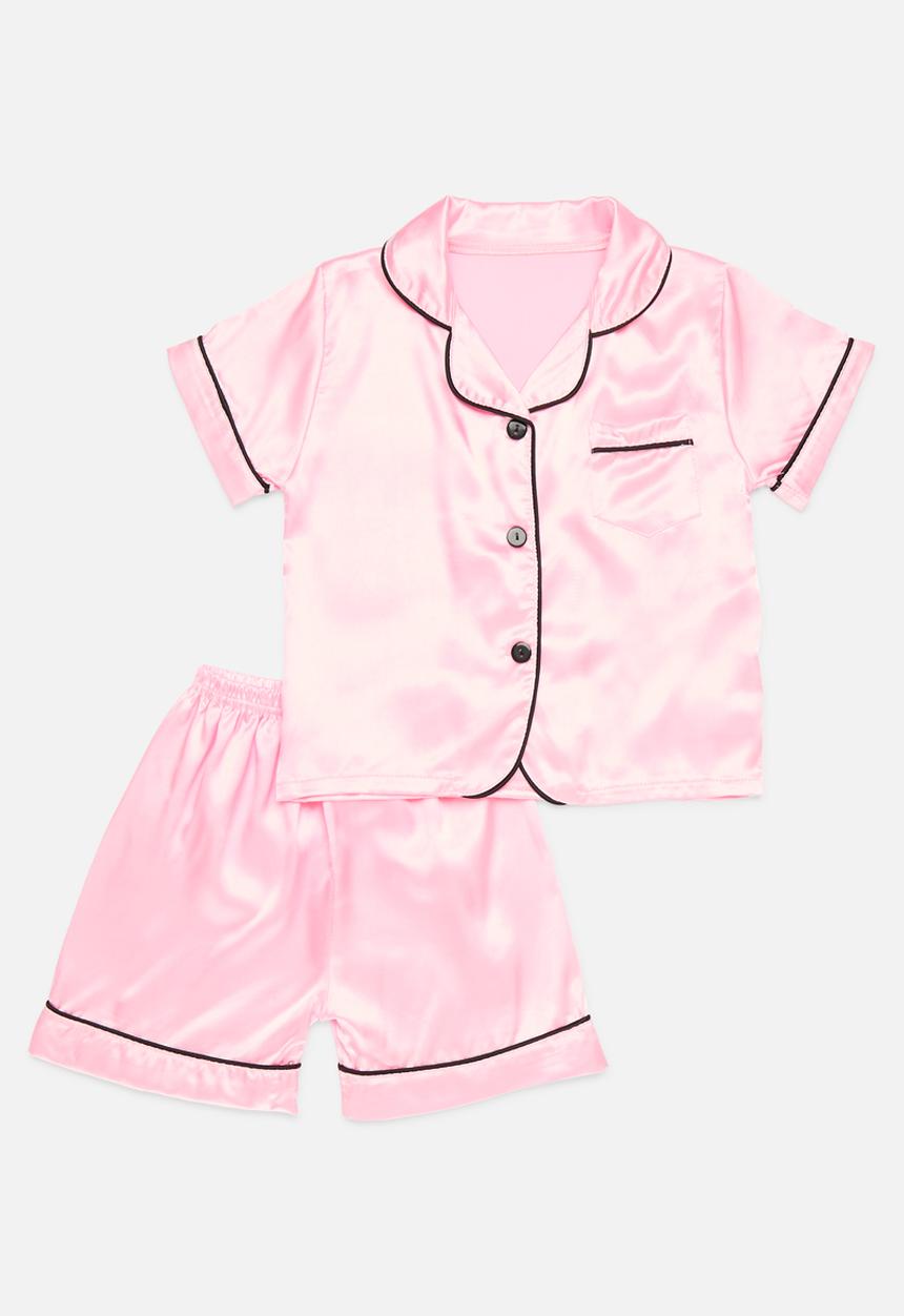Pop Candy - Contrast pj set - pink & black