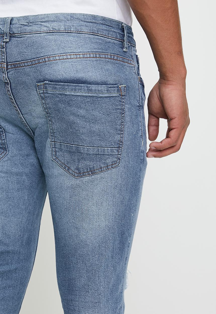 Brave Soul - Denim Jeans-Mid Blue