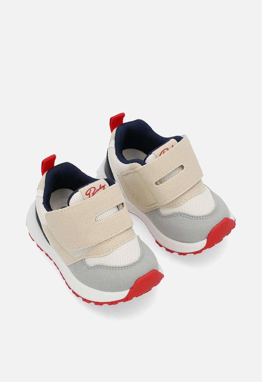 Pop Candy - Colour block sneakers - beige & grey
