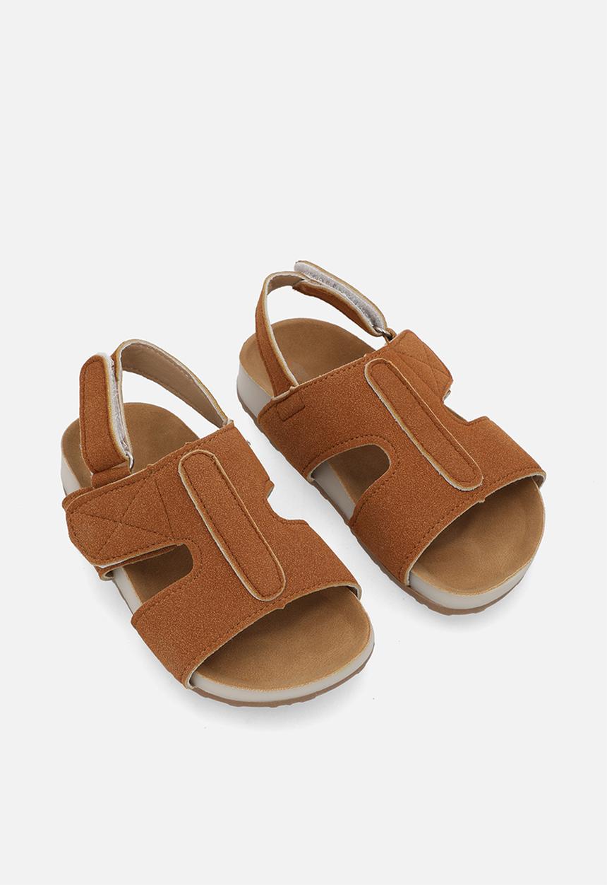 Pop Candy - Faux suede sandals - brown