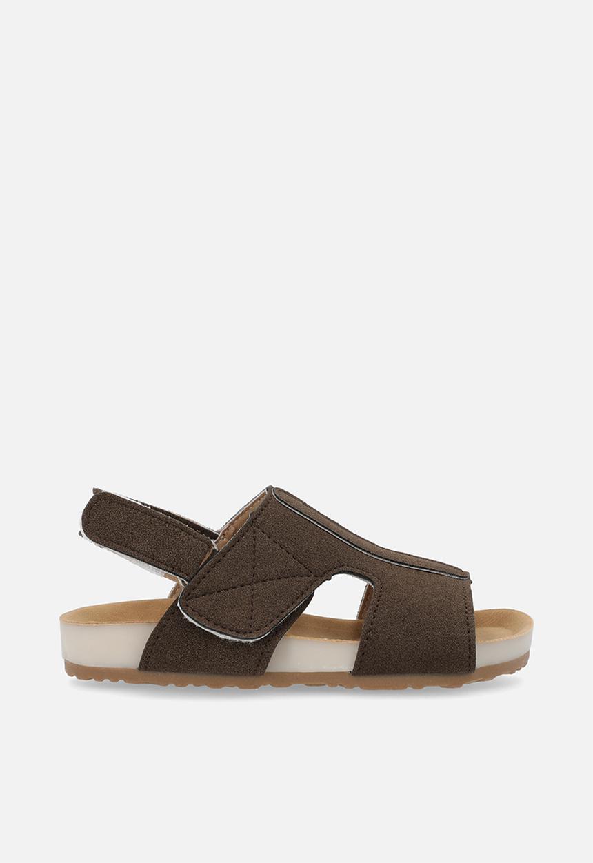 Pop Candy - Faux suede sandals - dark brown