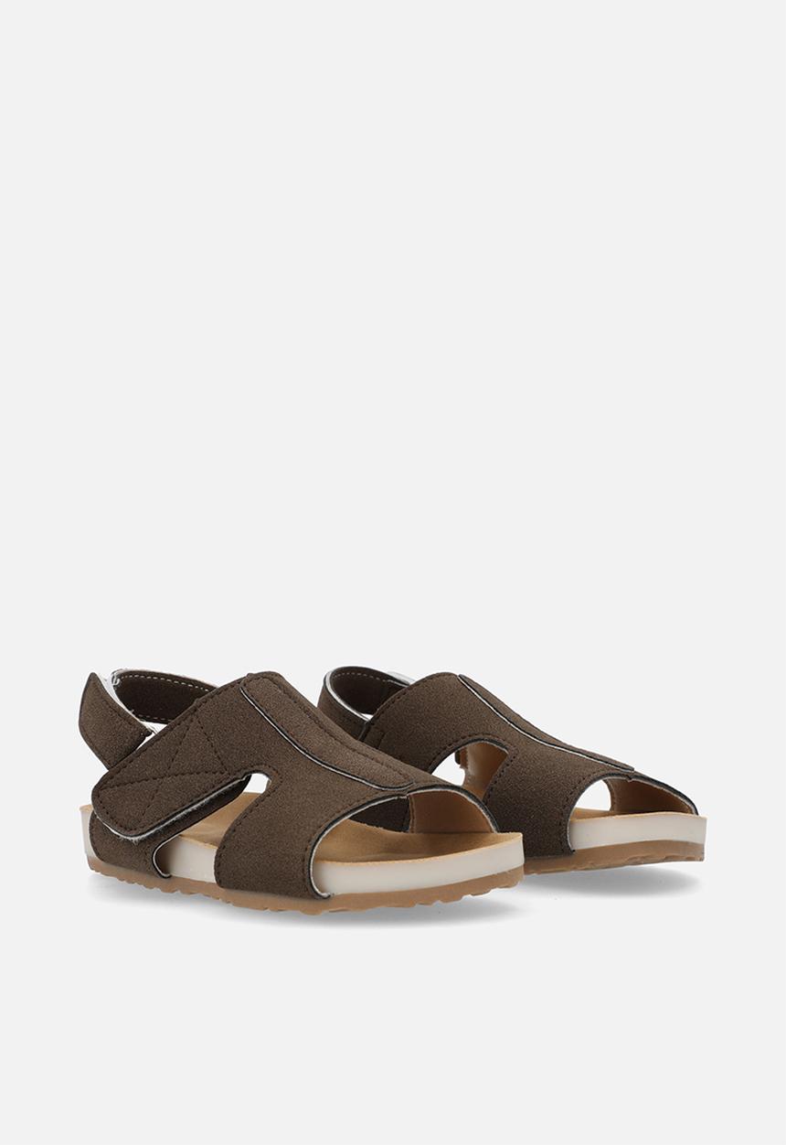 Pop Candy - Faux suede sandals - dark brown