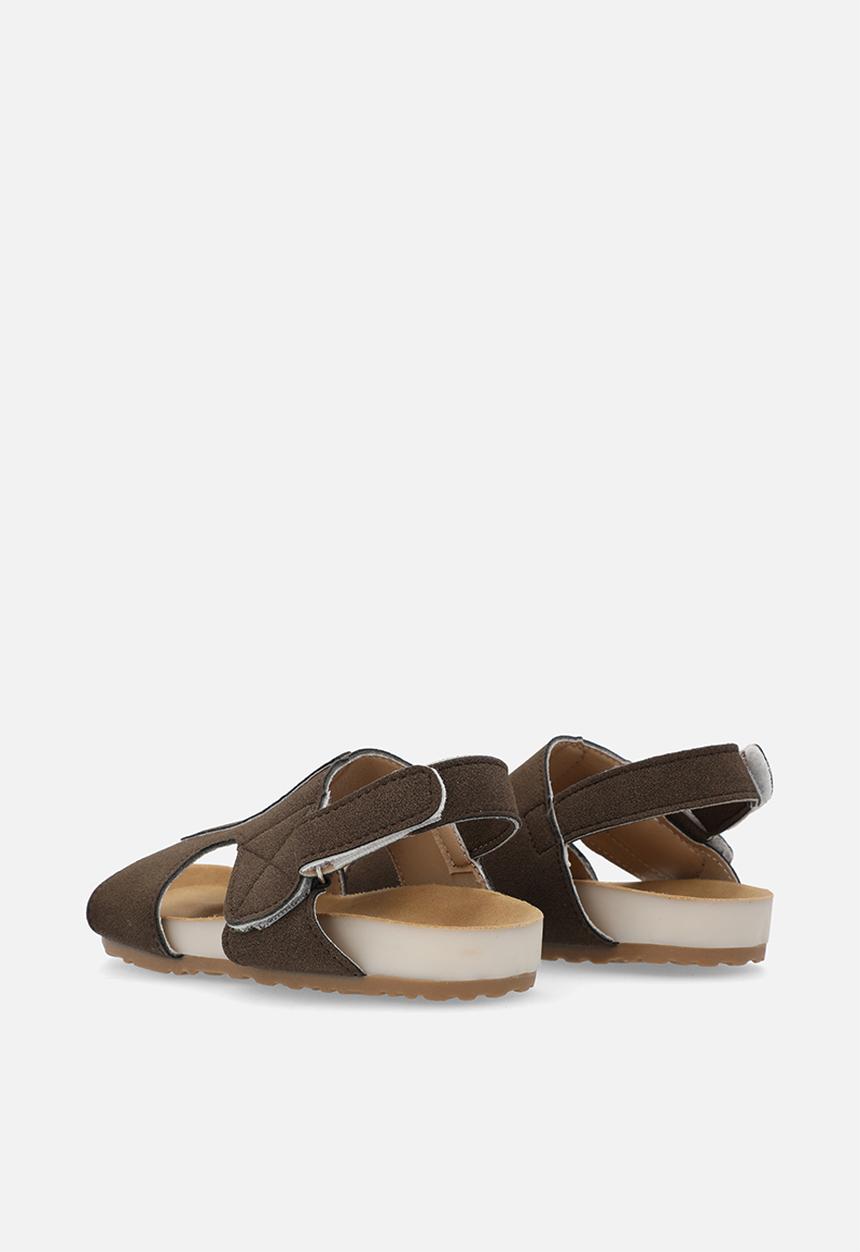 Pop Candy - Faux suede sandals - dark brown