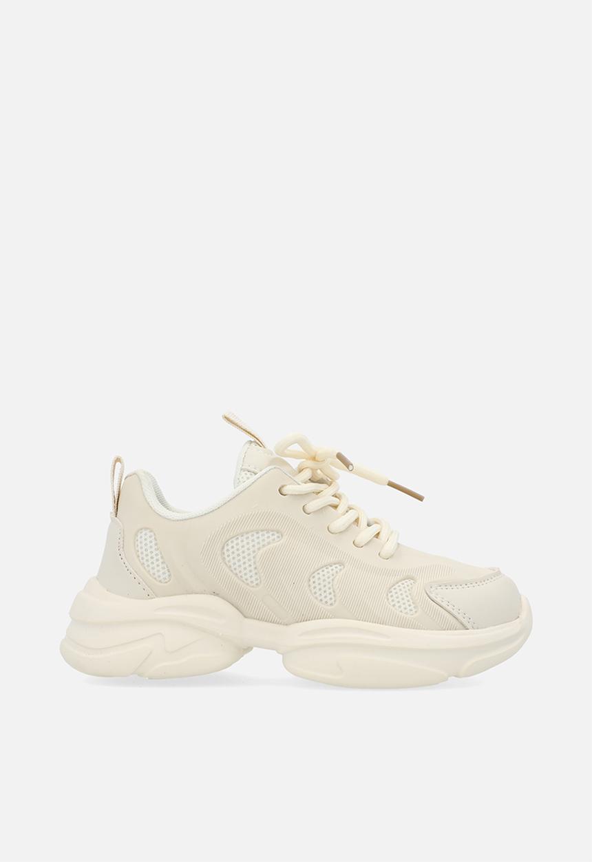 Pop Candy - Lace up sneakers - ecru
