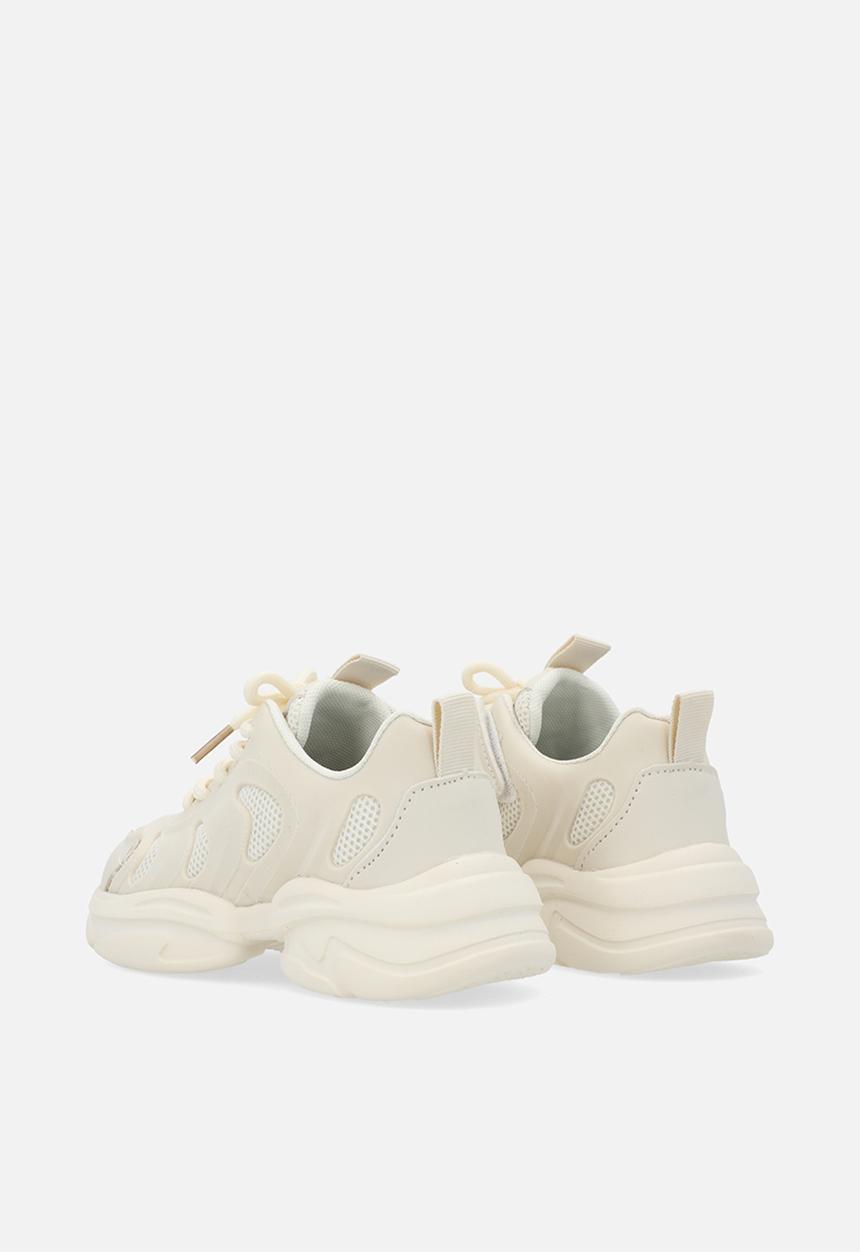 Pop Candy - Lace up sneakers - ecru