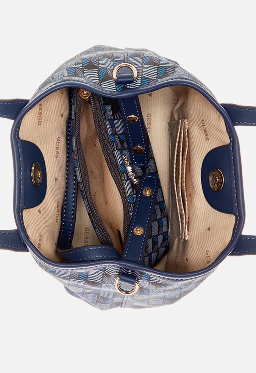 GUESS - G wave mini tote - blue logo