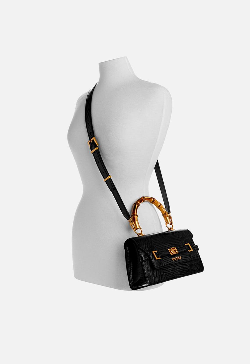 GUESS - Sibel tri comp top handle flap - black