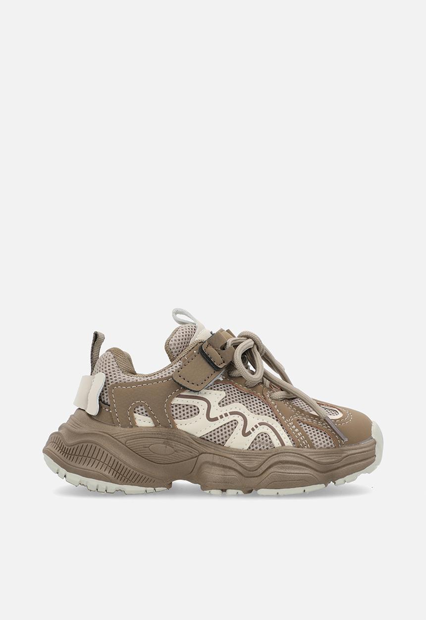 Pop Candy - Velcro & lace sneakers - brown