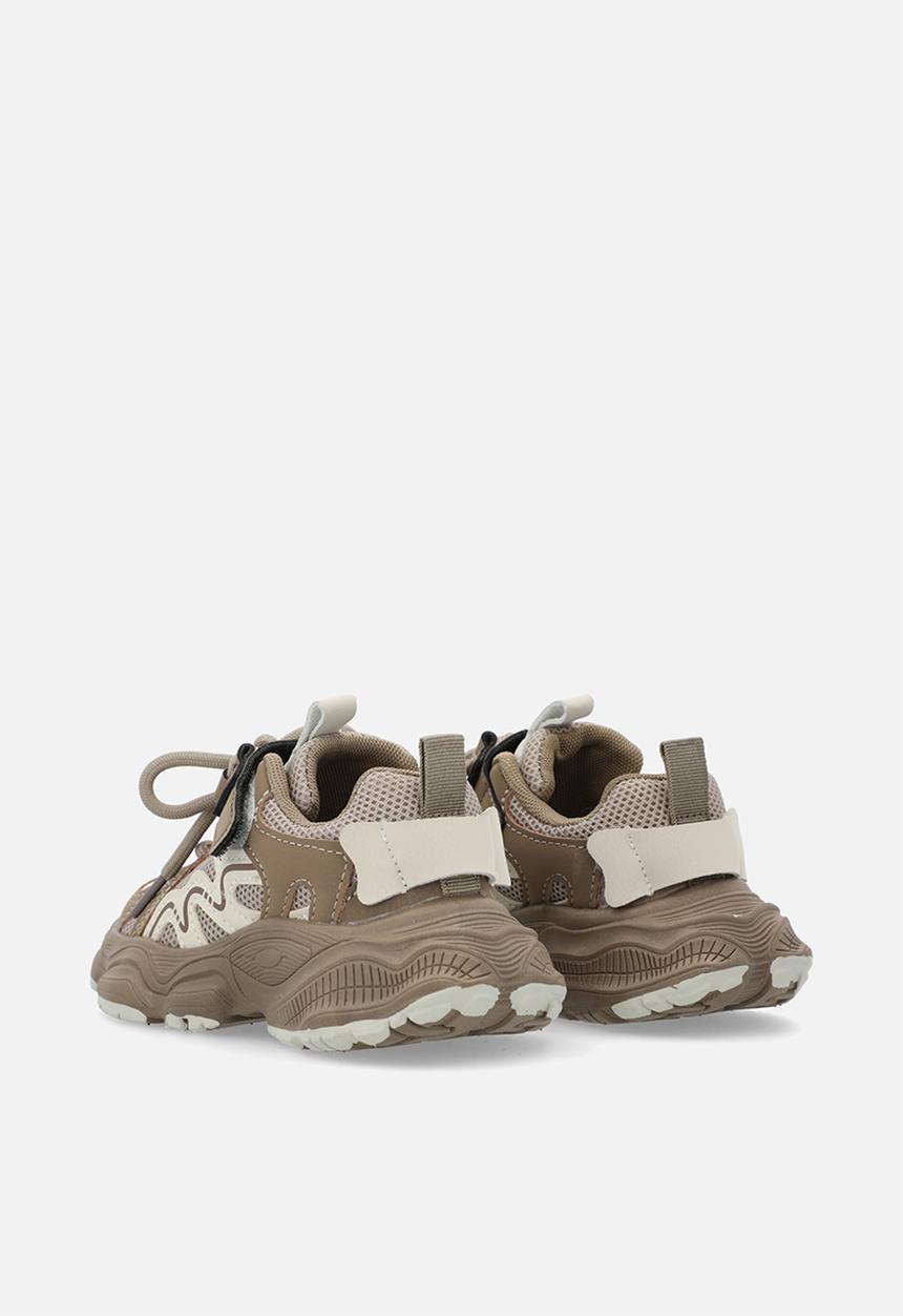 Pop Candy - Velcro & lace sneakers - brown