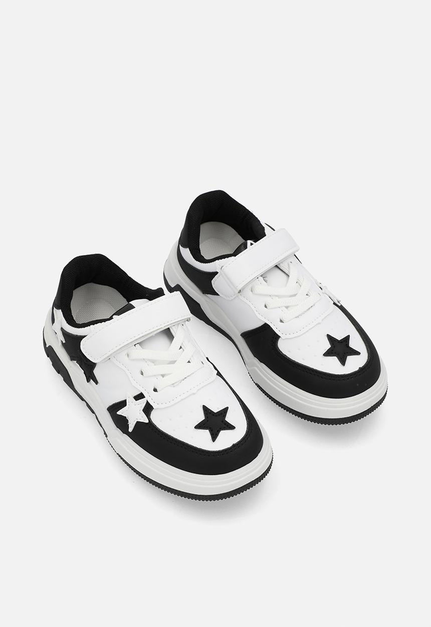 Pop Candy - Star décor sneakers - black & white