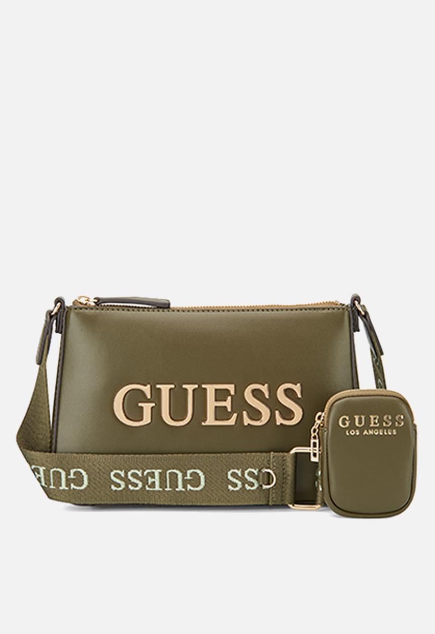 GUESS - Maisey mini top zip crossbody - olive