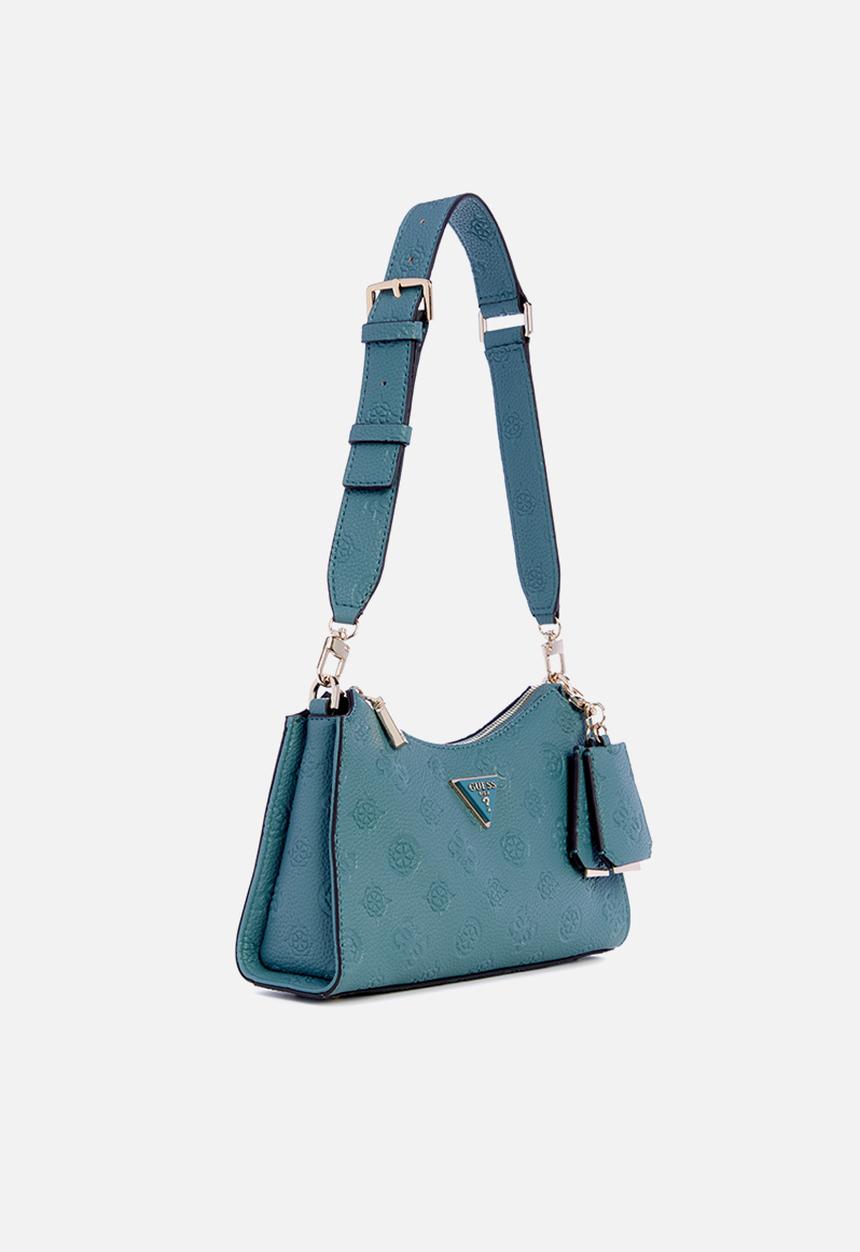 GUESS - Cresidia top zip shoulder bag - teal