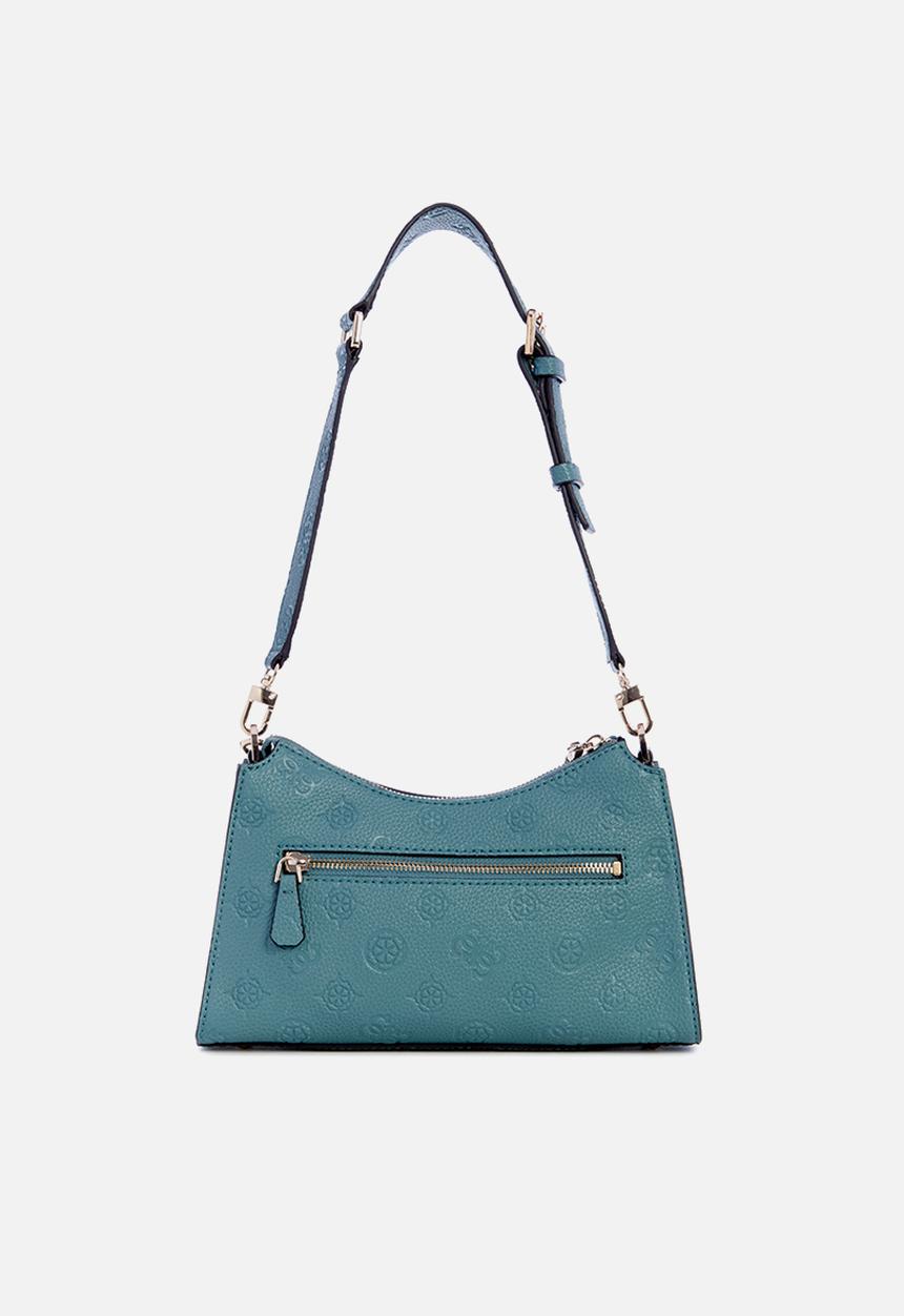 GUESS - Cresidia top zip shoulder bag - teal