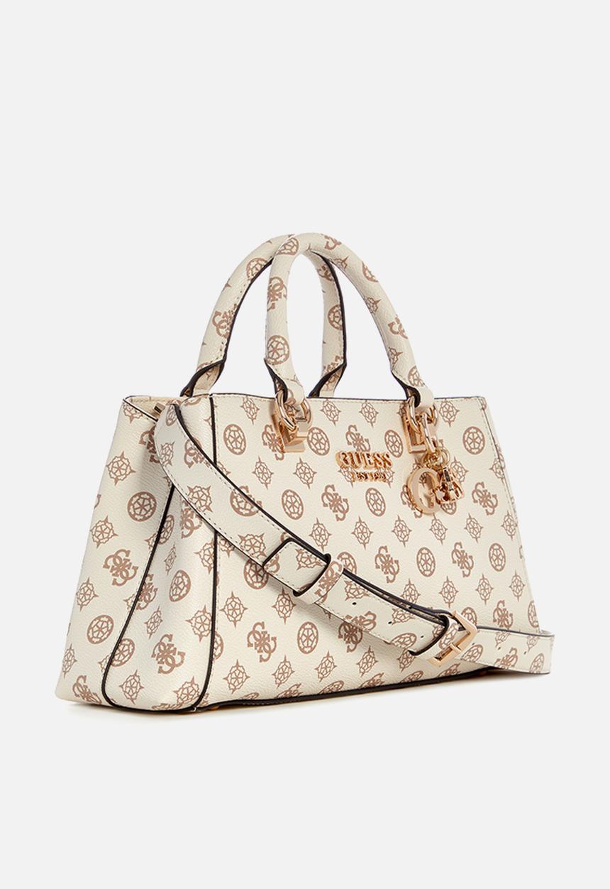 GUESS - Evelune girlfriend satchel - cream logo