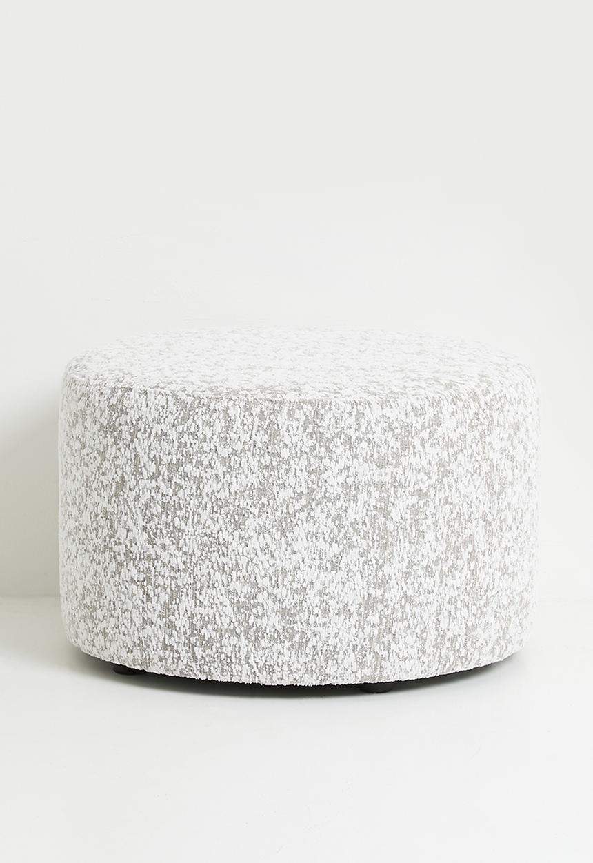Sixth Floor - Titan large ottoman - grey