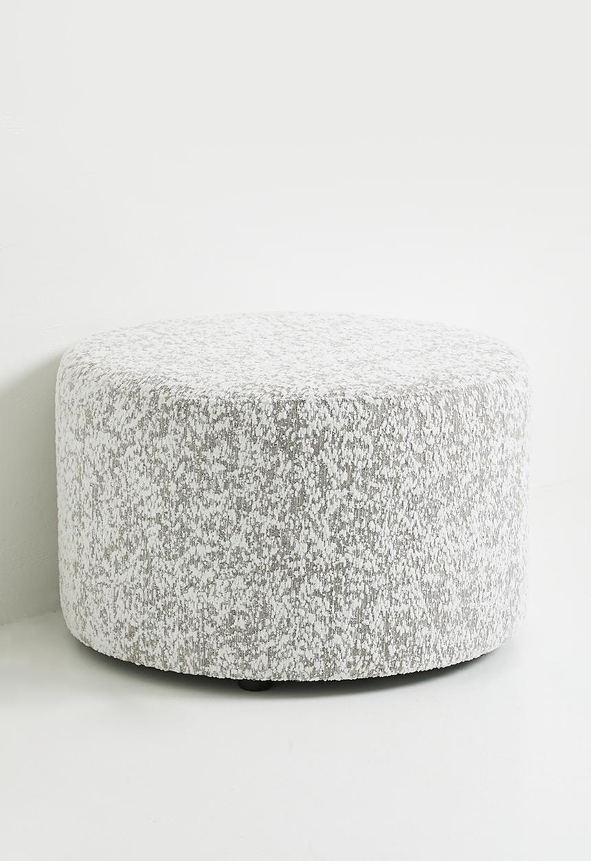 Sixth Floor - Titan large ottoman - grey