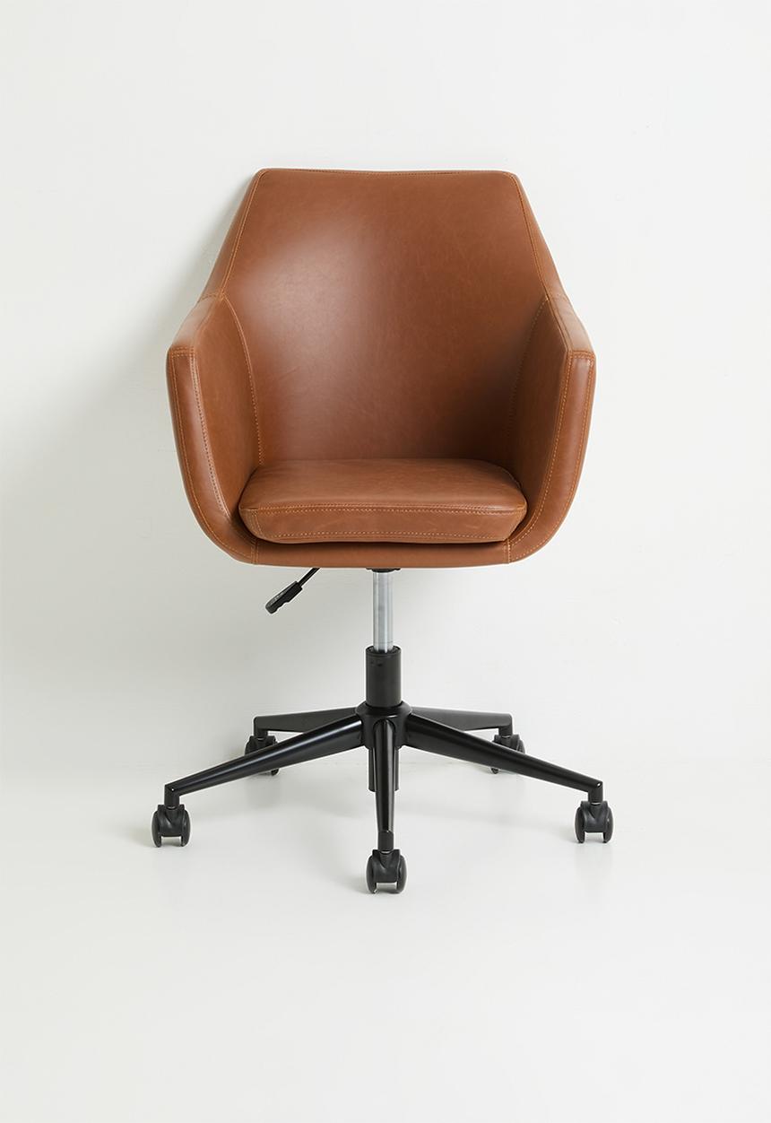Sixth Floor - Nora desk chair - vintage brandy