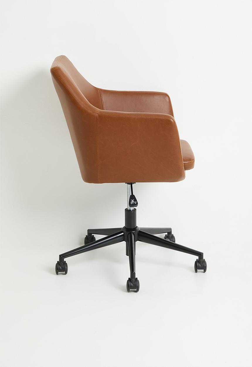 Sixth Floor - Nora desk chair - vintage brandy