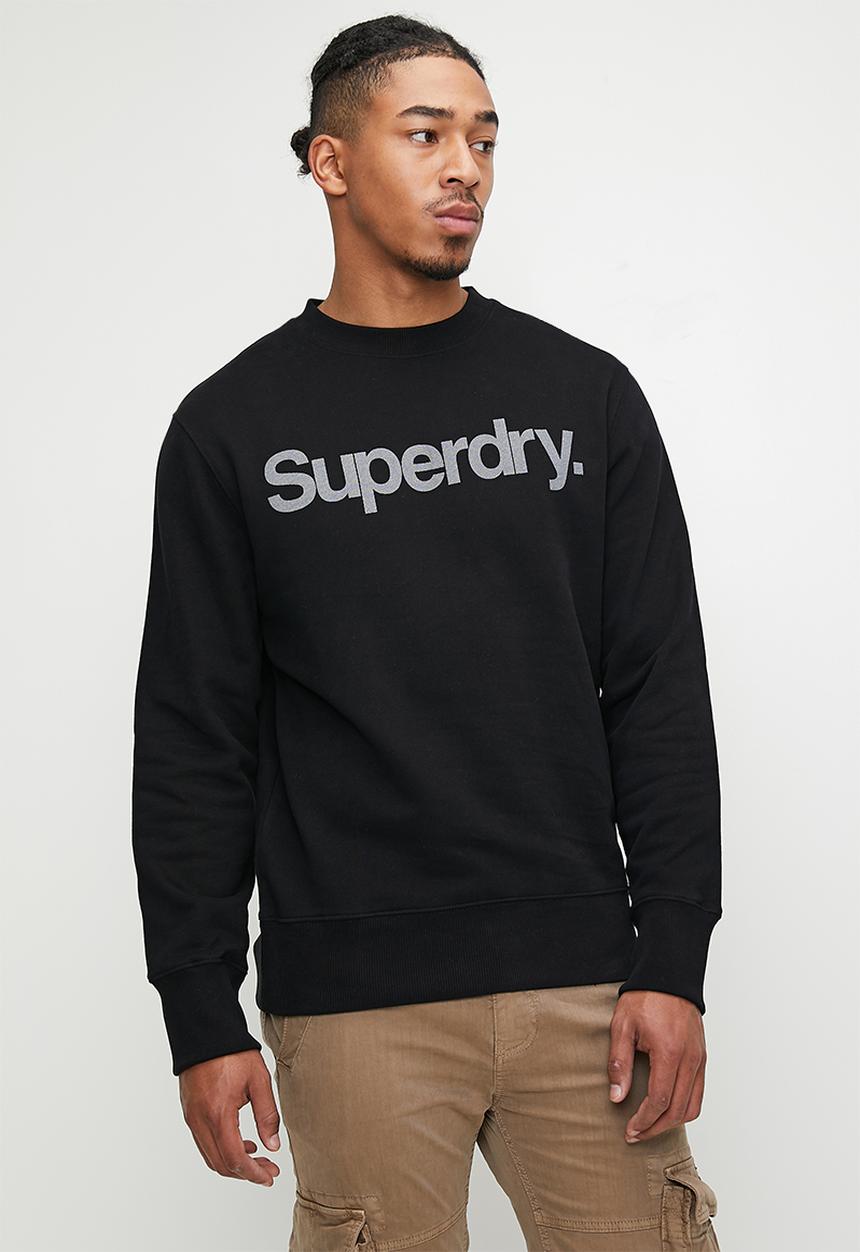 Superdry. - City Loose Crew Sweatshirt - Black