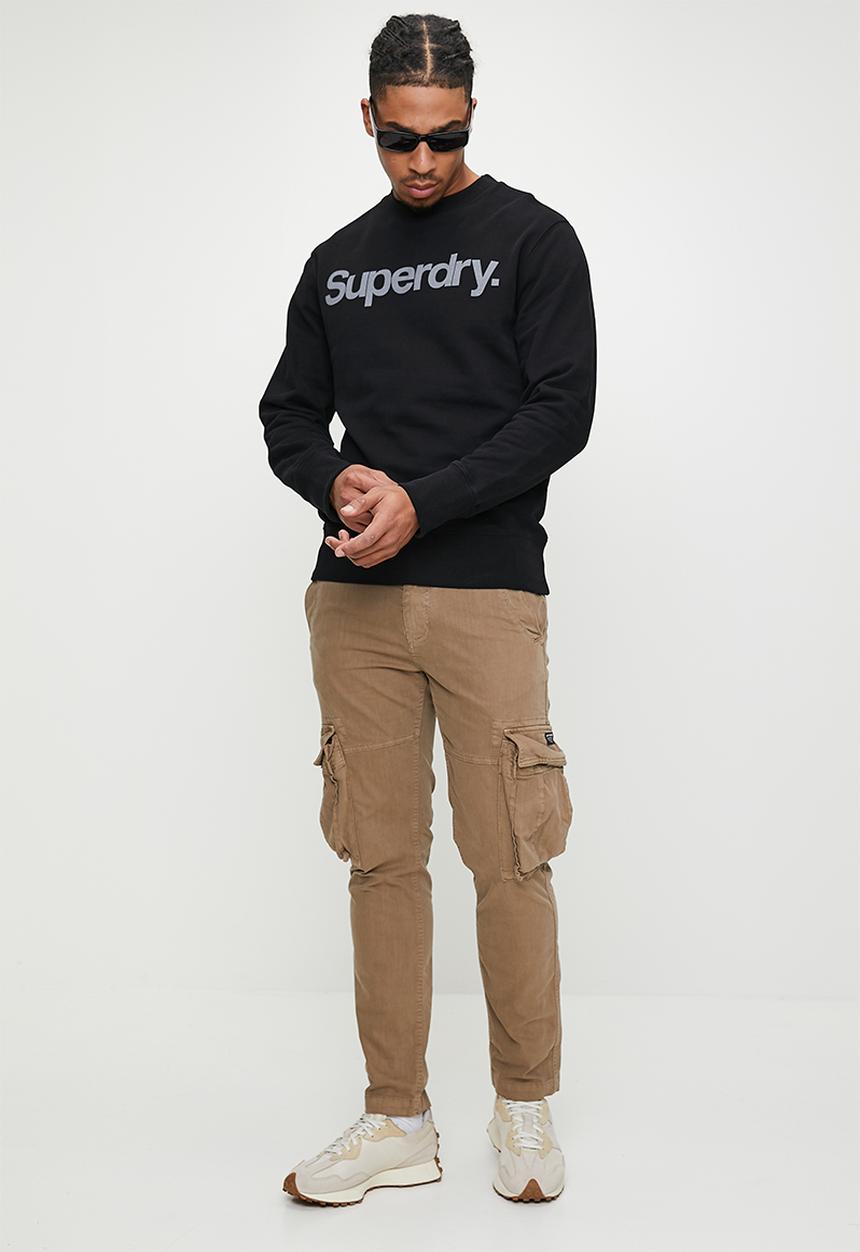 Superdry. - City Loose Crew Sweatshirt - Black