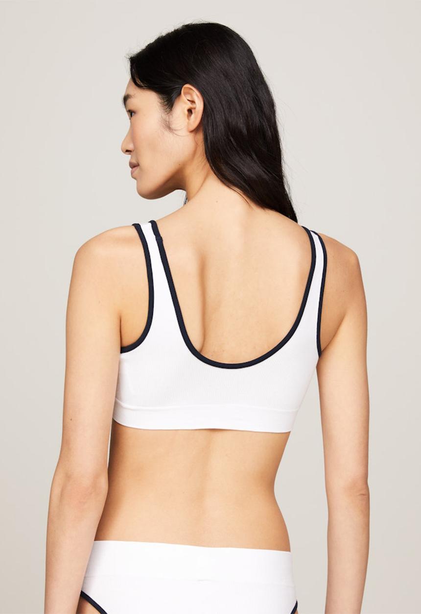 Tommy Hilfiger - Unlined Bralette - navy/white flag