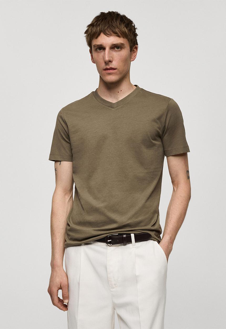 MANGO - T-shirt chelsea-i - light brown