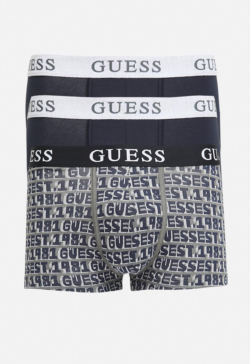 GUESS - Brian hero boxer trunk 3 pack - multi