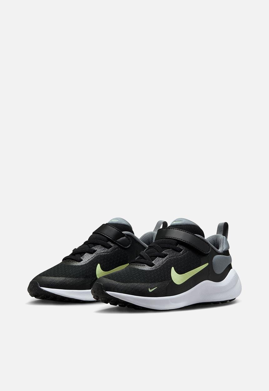 Nike - Nike Revolution 7 Ps - Black/Barely Volt-Smoke Grey-White