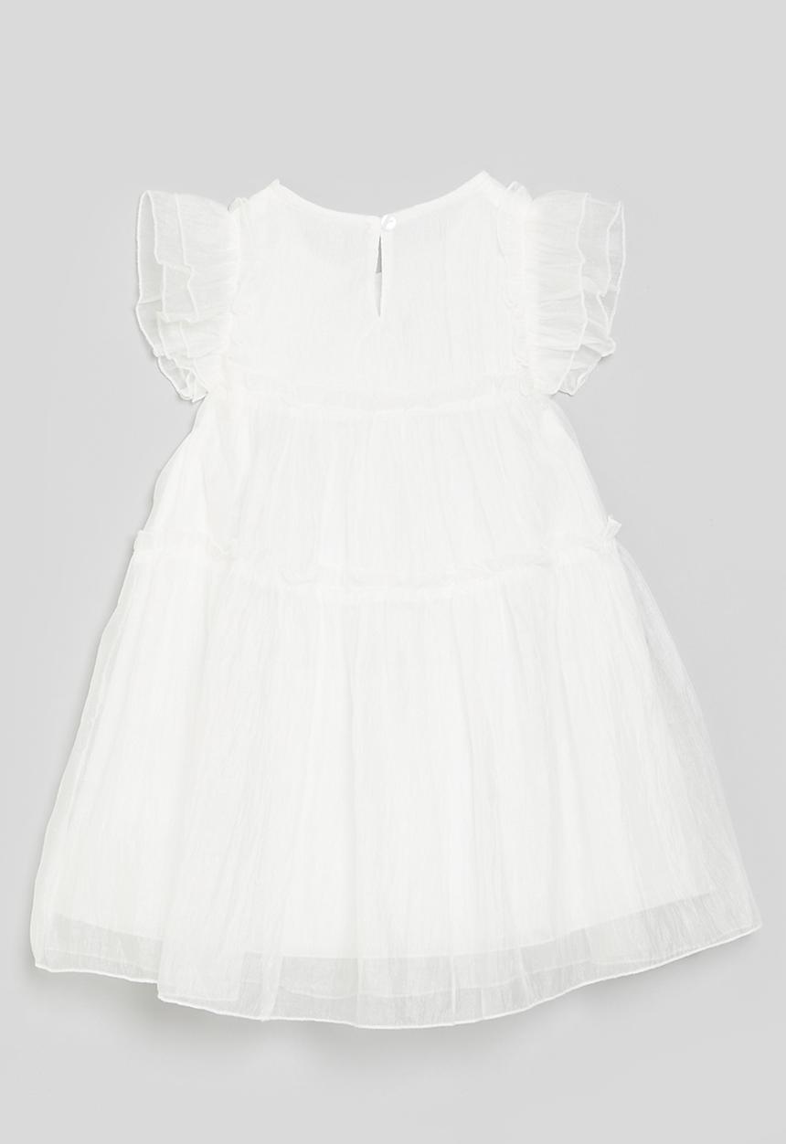 Pop Candy - Frilled sleeve dress - white